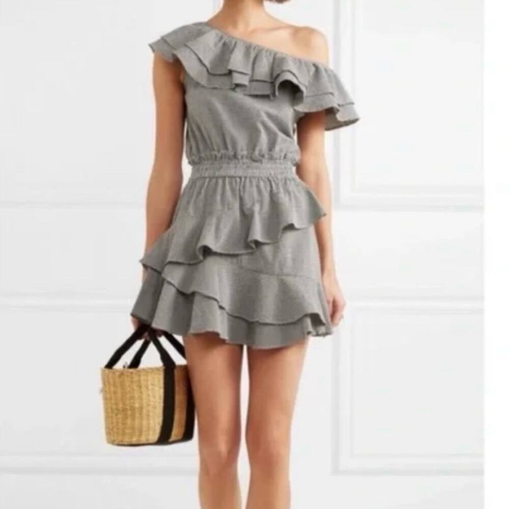 LoveShackFancy Lacey Gingham Ruffled Mini Dress - image 3